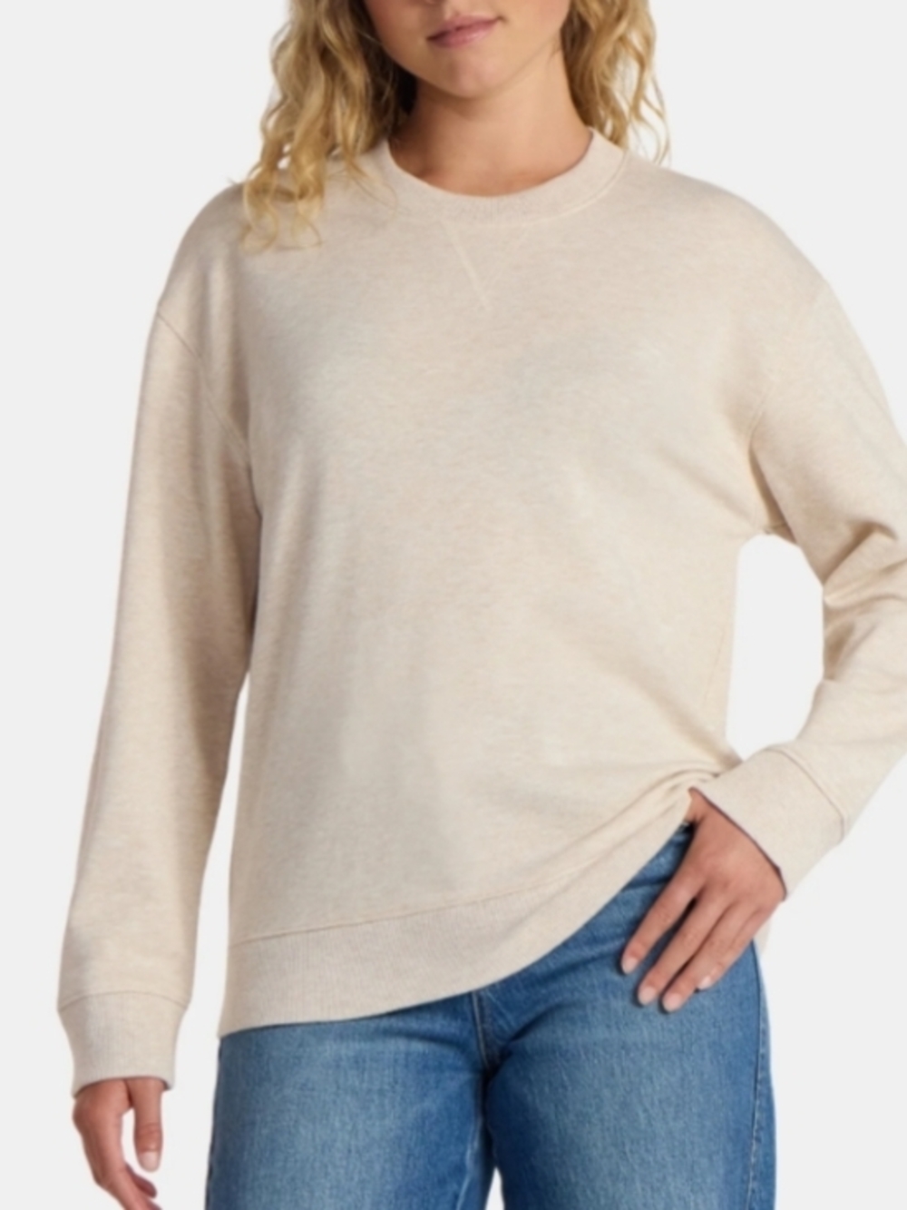 Classic Light Beige Crewneck Sweatshirt Size XXL (20)